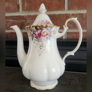 Royal Albert Coffee Server in the Autumn Rose Pattern